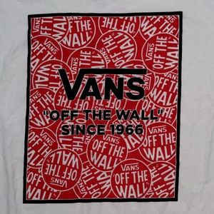 VANS Off The Wall Red Logo T-shirt